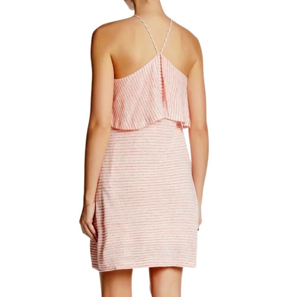 Splendid | Linen Mini Stripe Halter Dress | Size XS - Picture 4 of 8